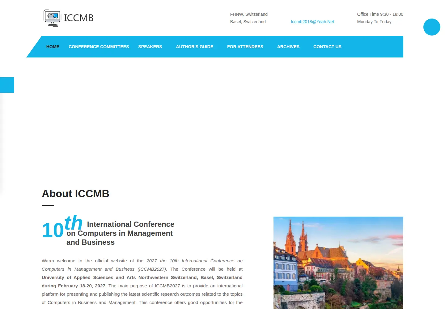 Screenshot of iccmb.org
