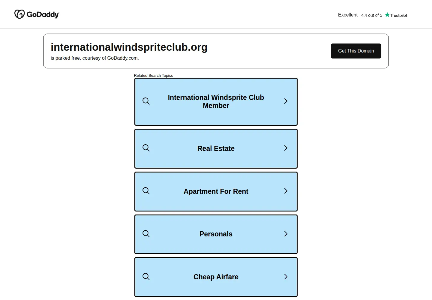 Screenshot of internationalwindspriteclub.org