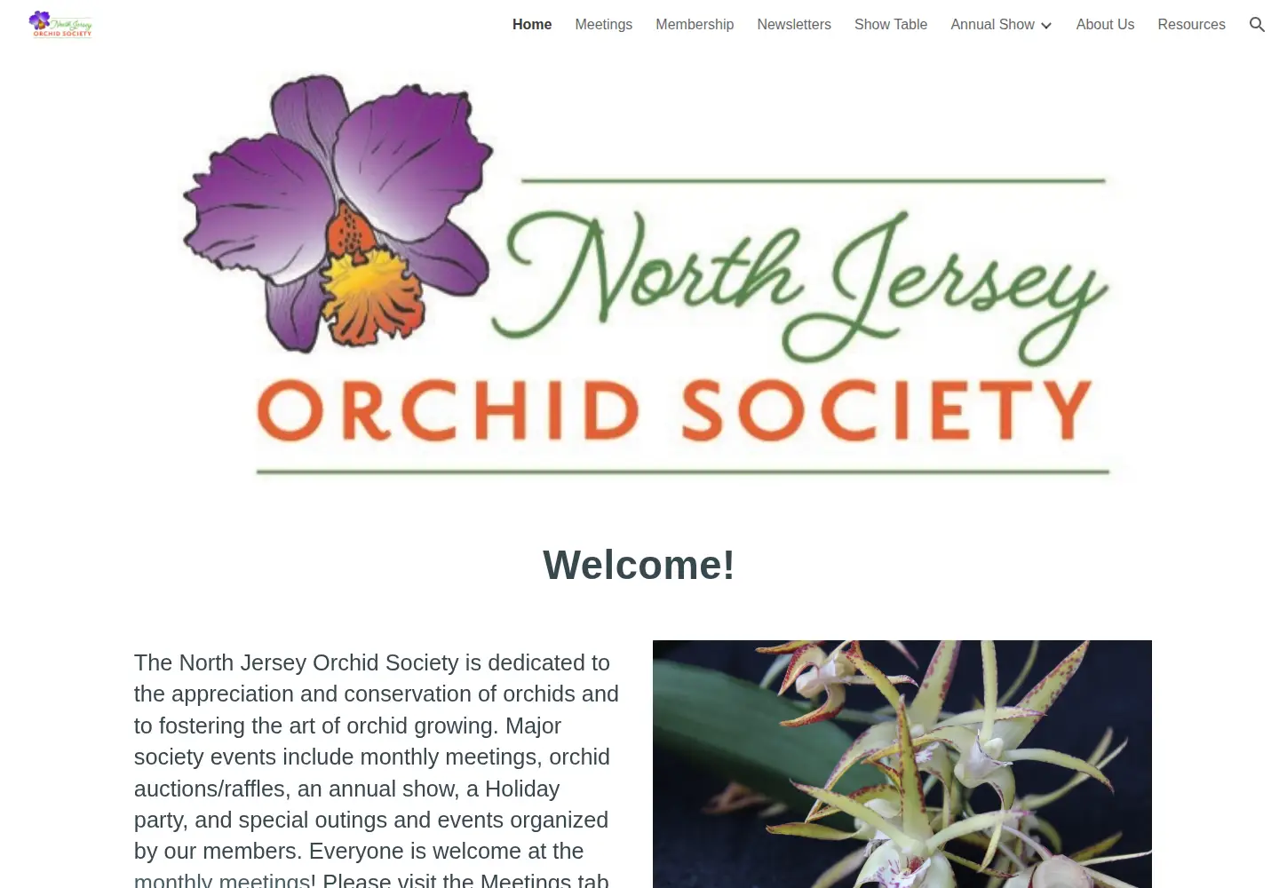 Screenshot of njorchids.org