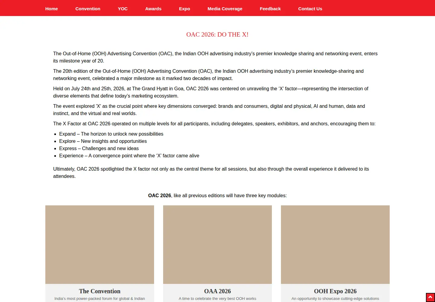 Screenshot of oacasia.org