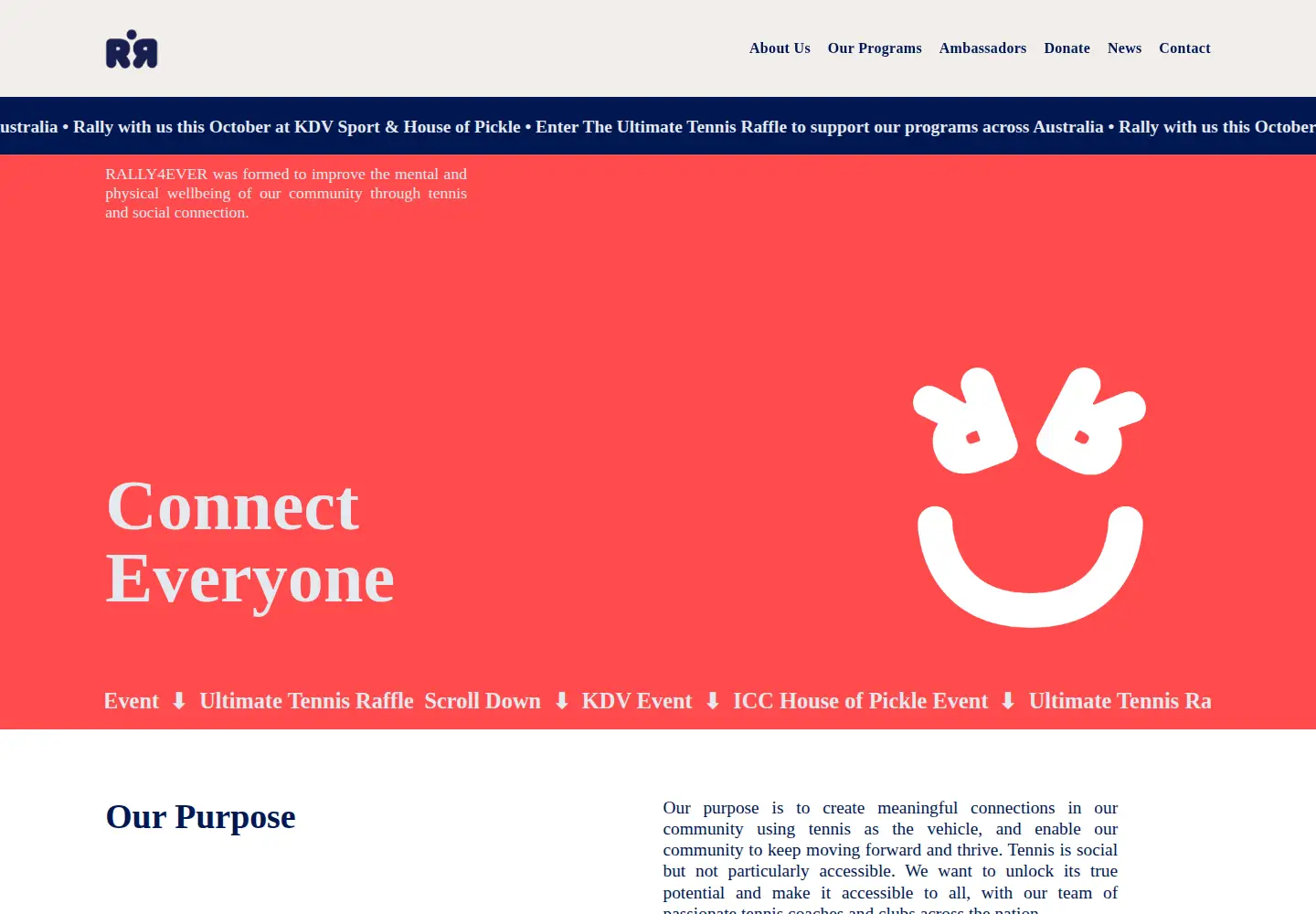 Screenshot of rally4ever.org