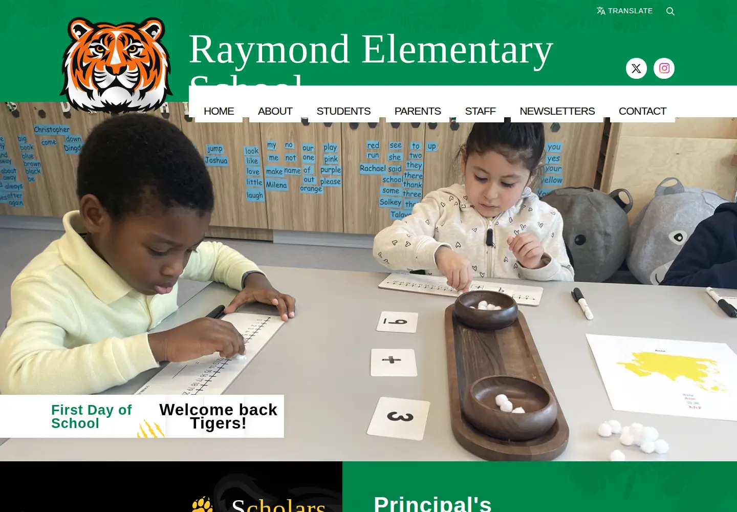 Screenshot of raymondeducationcampus.org