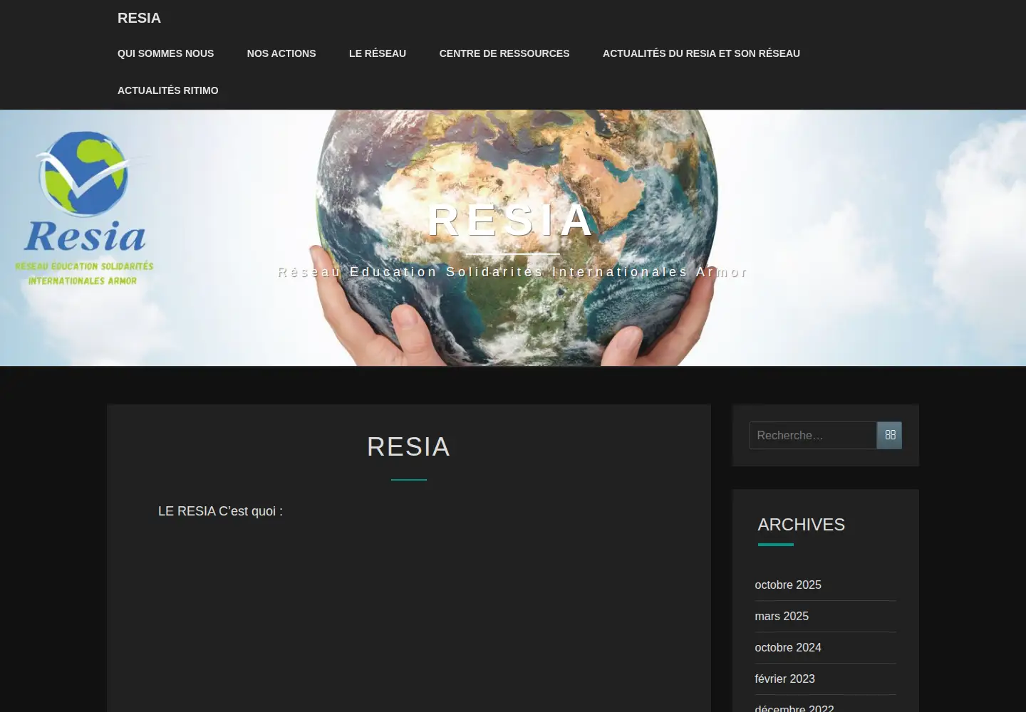 Screenshot of resia22.org