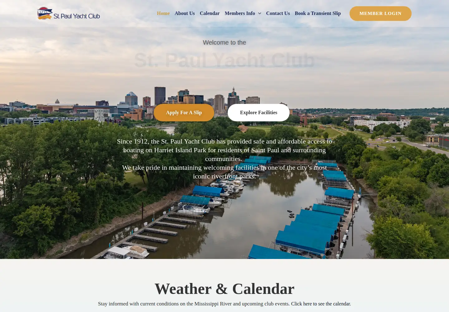 Screenshot of stpaulyachtclub.org