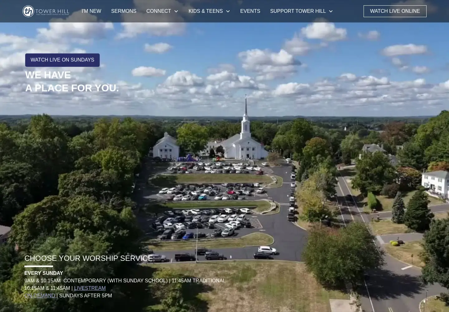 Screenshot of towerhillchurch.org