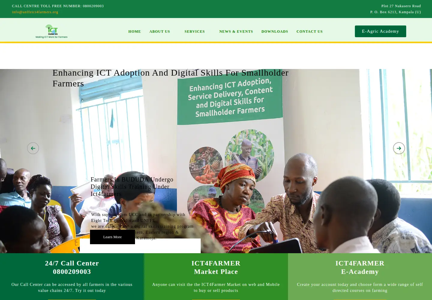 Screenshot of unffeict4farmers.org