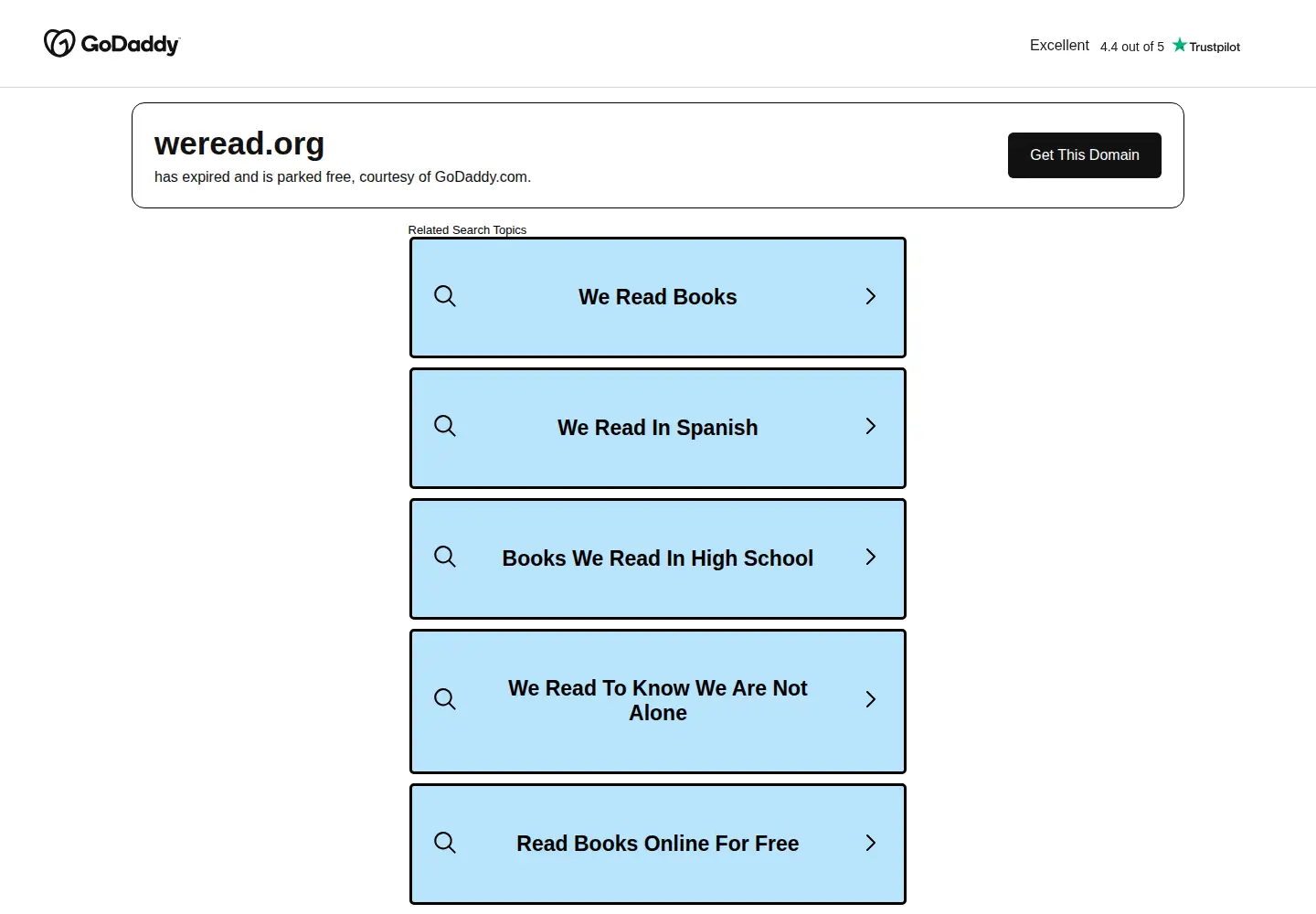 Screenshot of weread.org