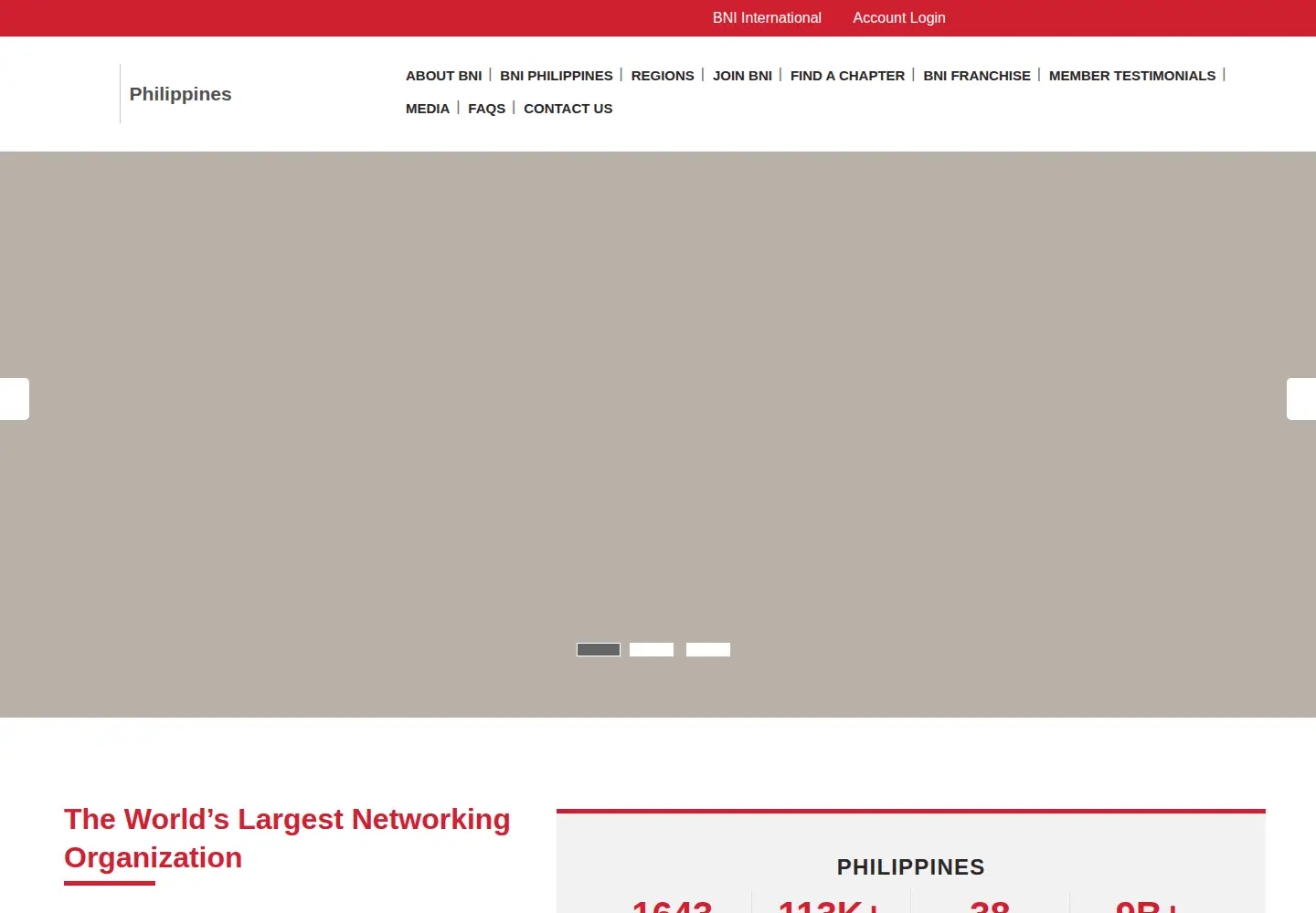 Screenshot of bni.ph