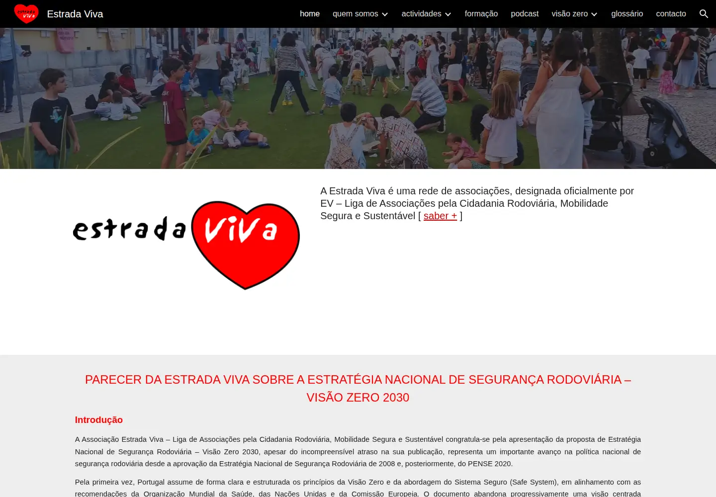 Screenshot of estradaviva.pt