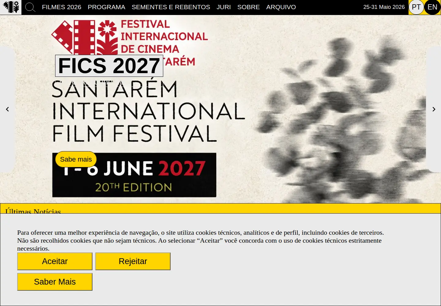 Screenshot of ficsantarem.pt