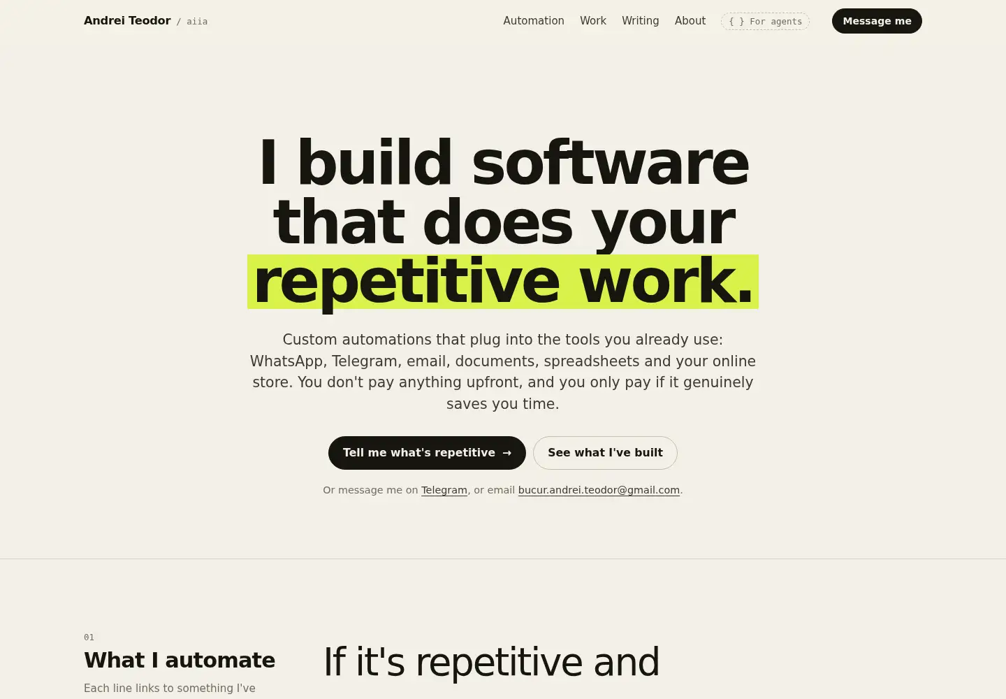 Screenshot of aiia.ro