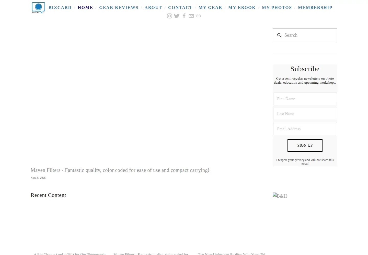 Screenshot of photorec.tv