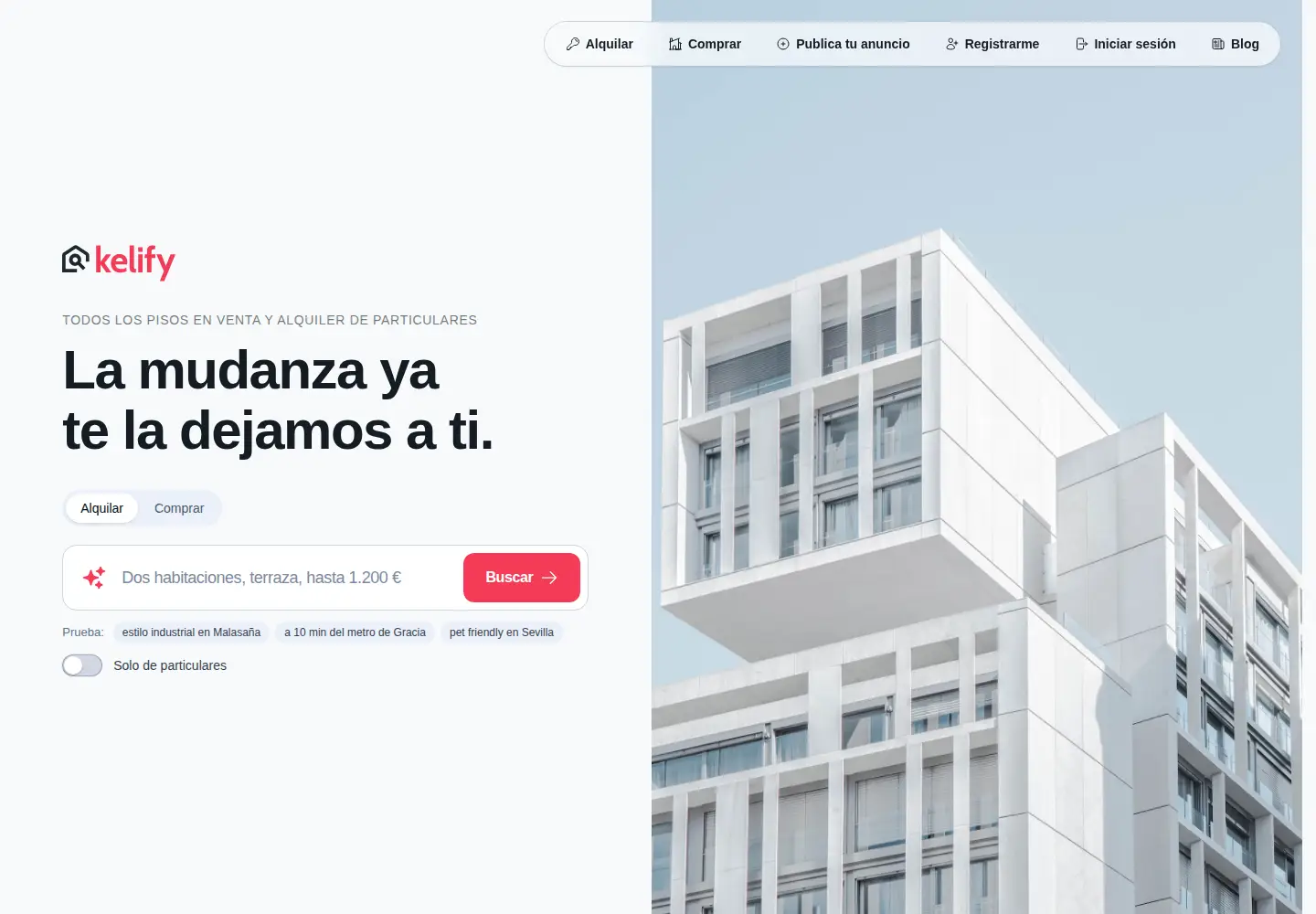 Screenshot of kelify.com
