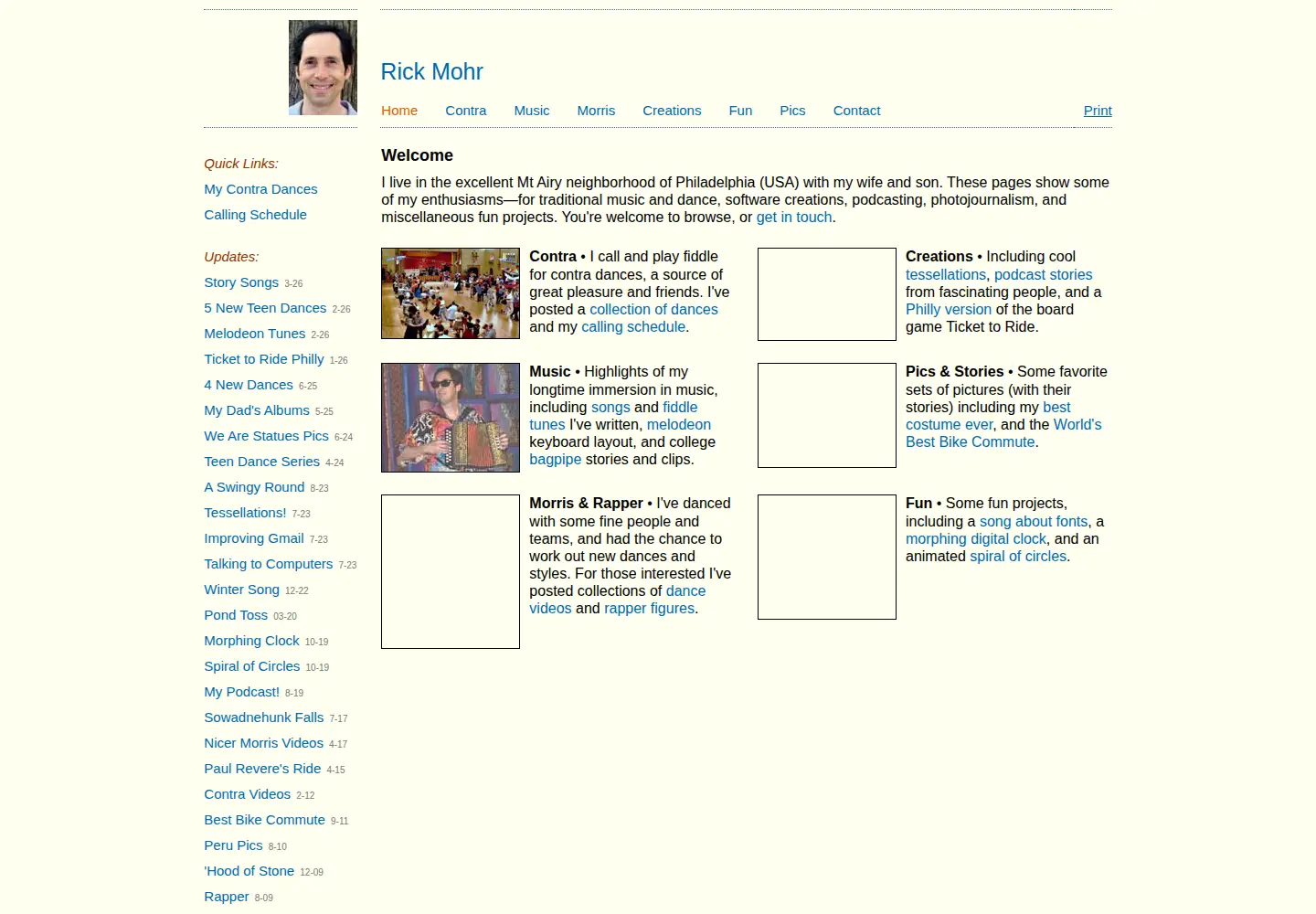 Screenshot of rickmohr.net