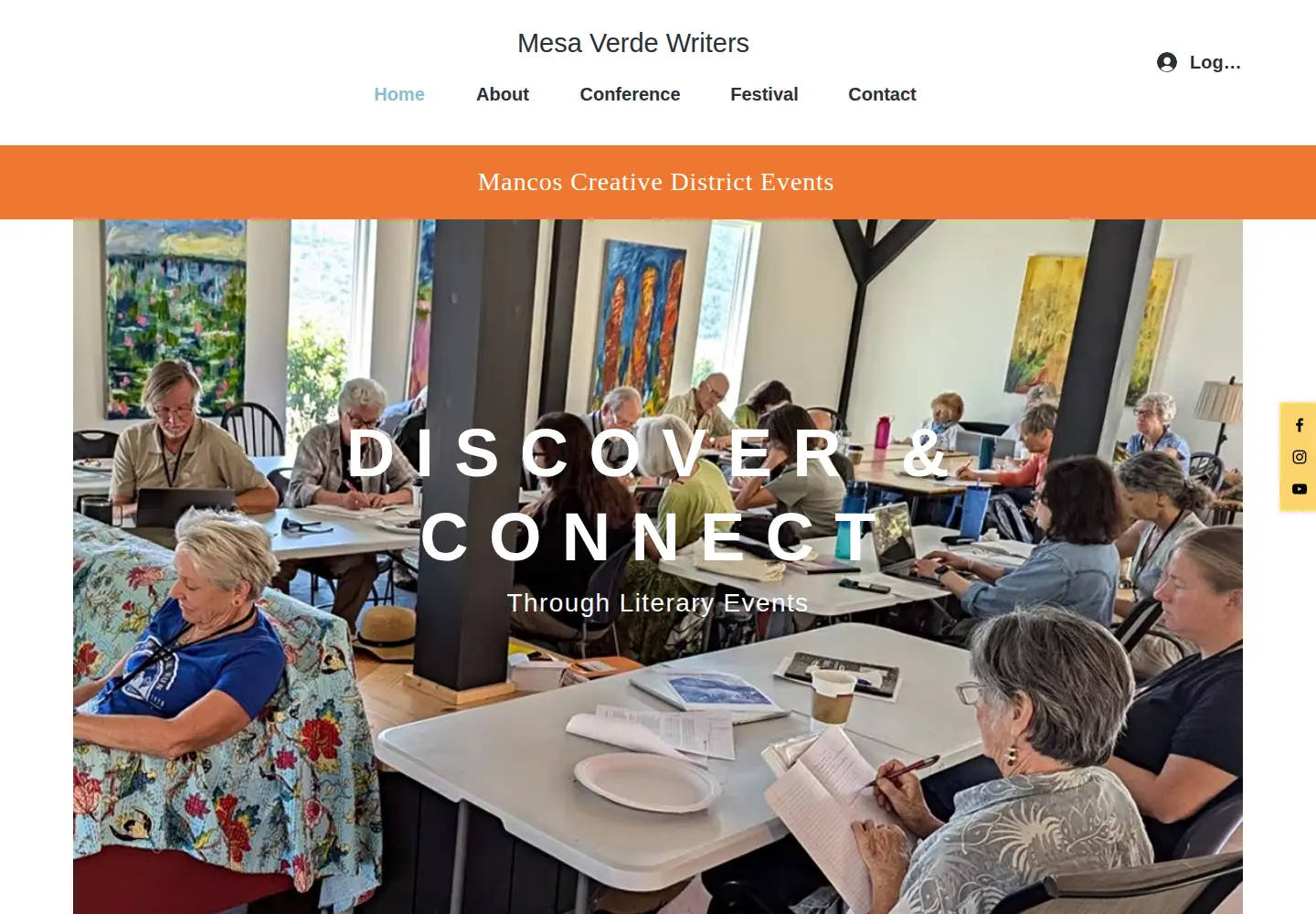 Screenshot of mesaverdewriters.org