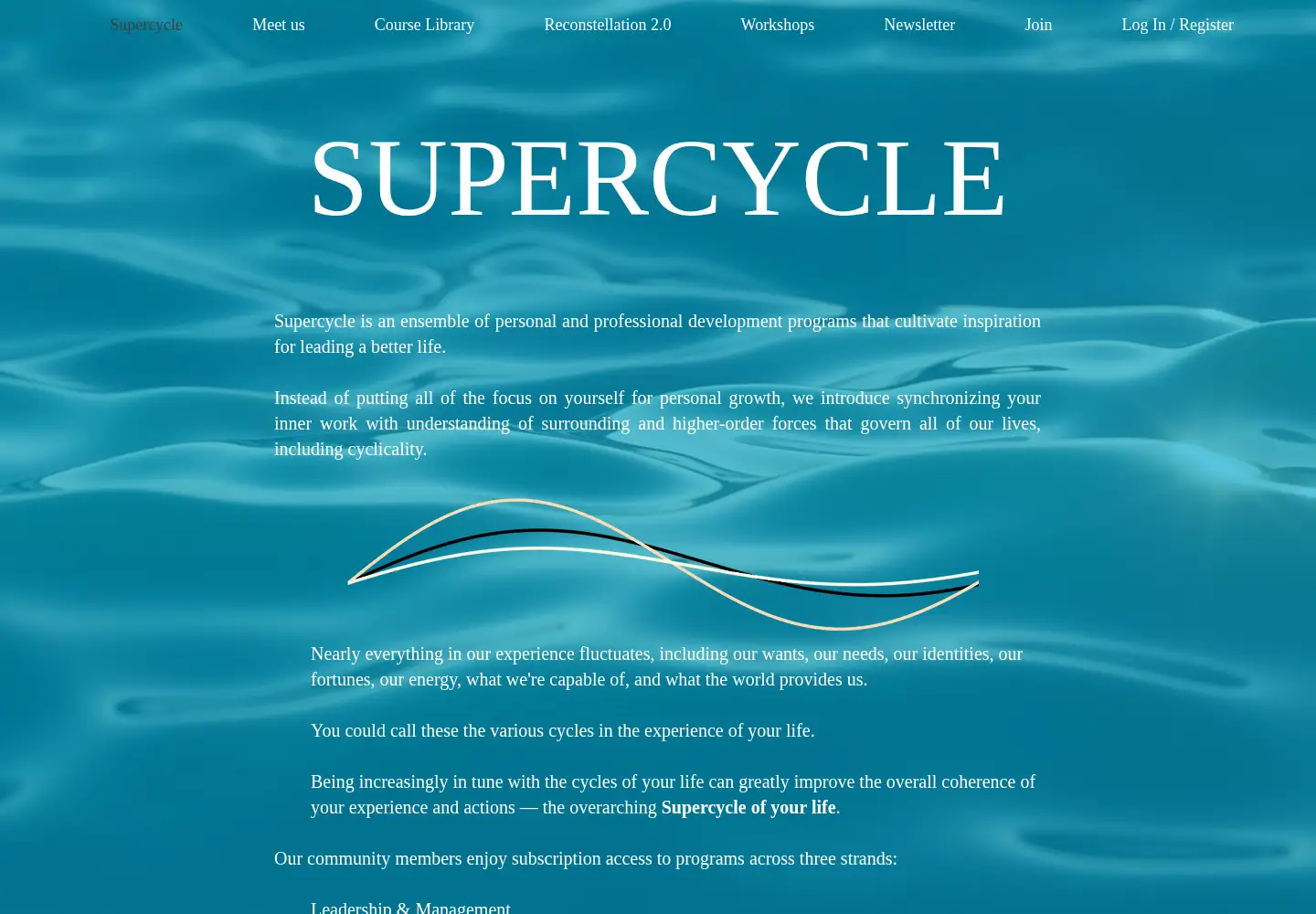 Screenshot of supercycle.org