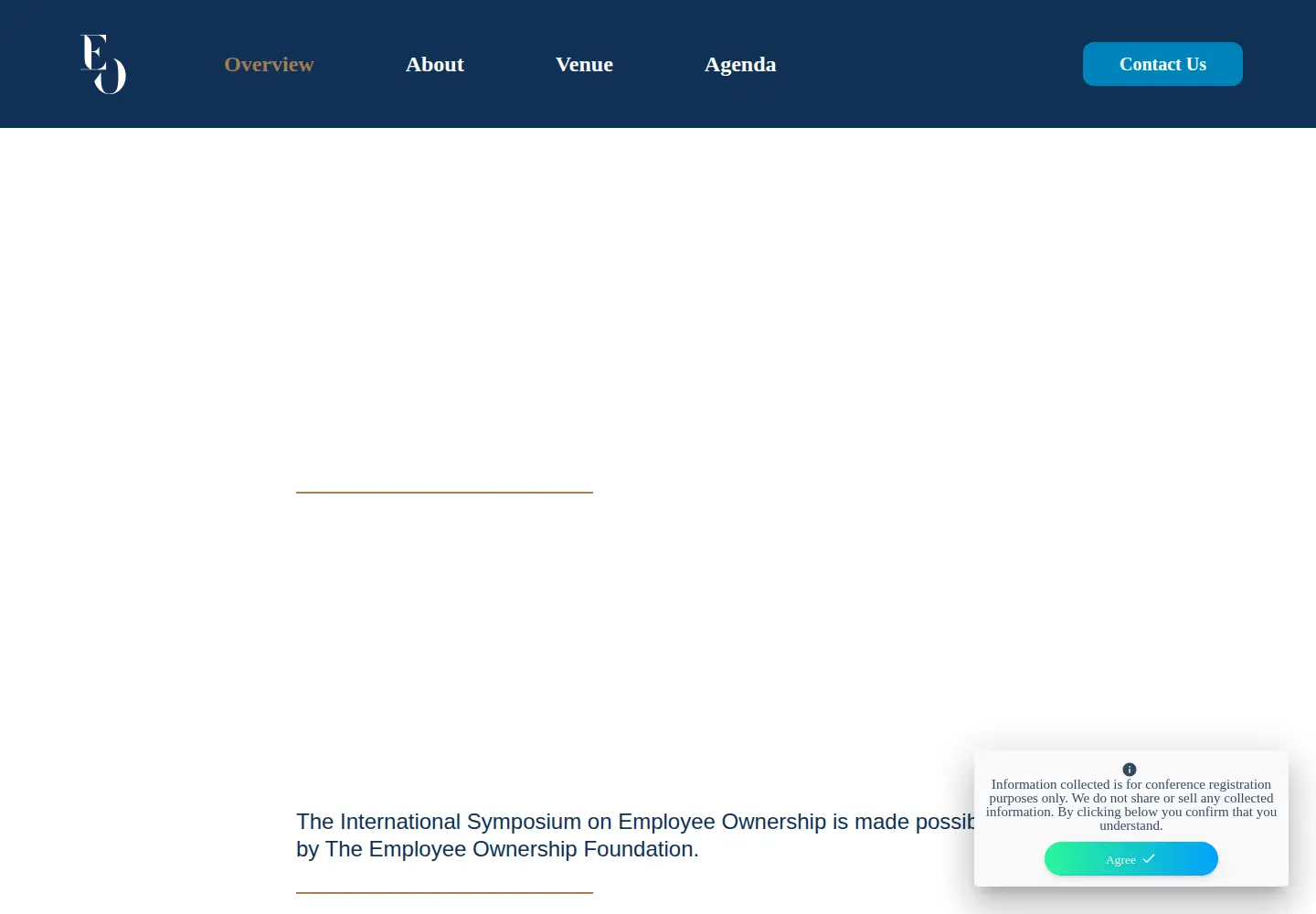 Captured homepage of eosymposium.org in the current scan