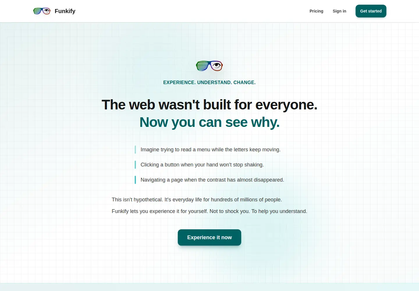Captured homepage of funkify.se in the current scan