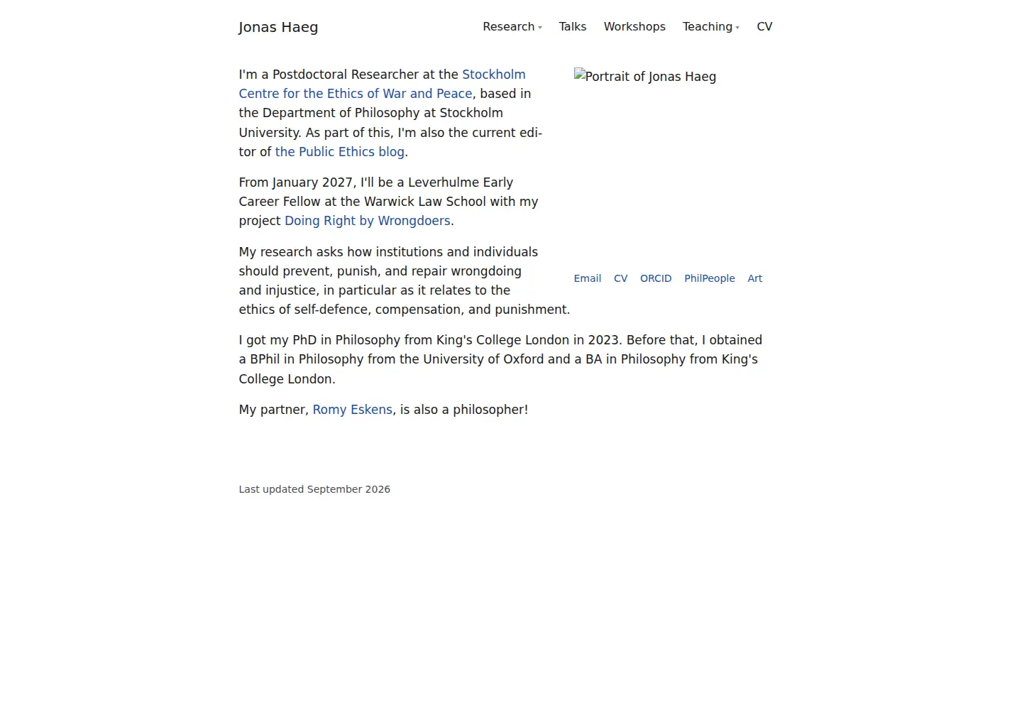 Screenshot of jonashaeg.com