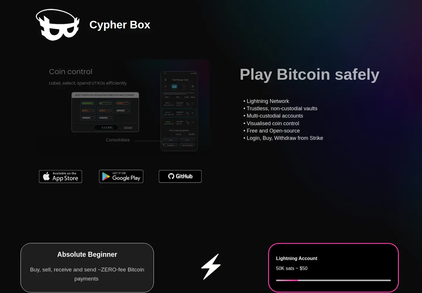 Screenshot of cypherbox.io