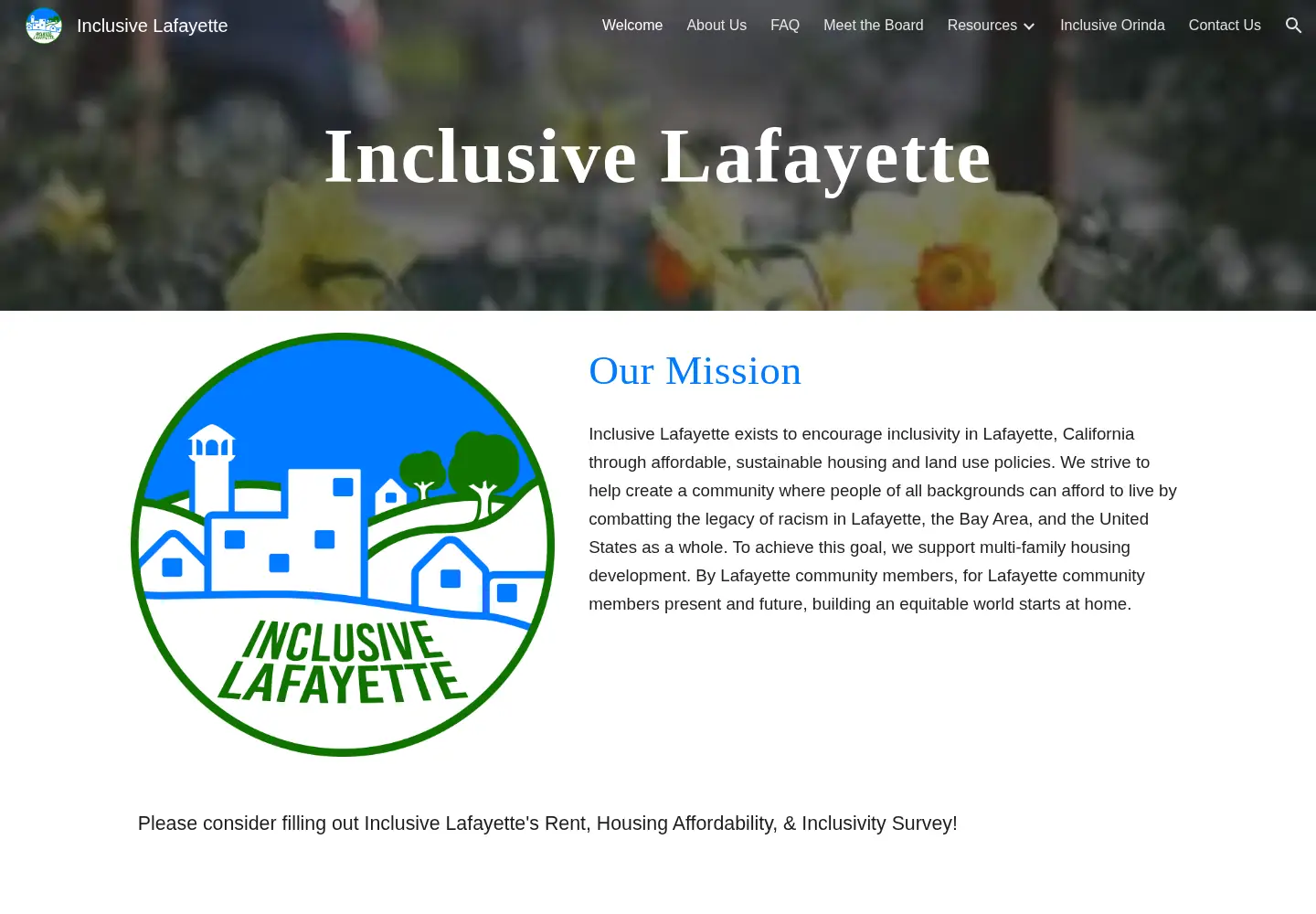 Screenshot of inclusivelafayette.org