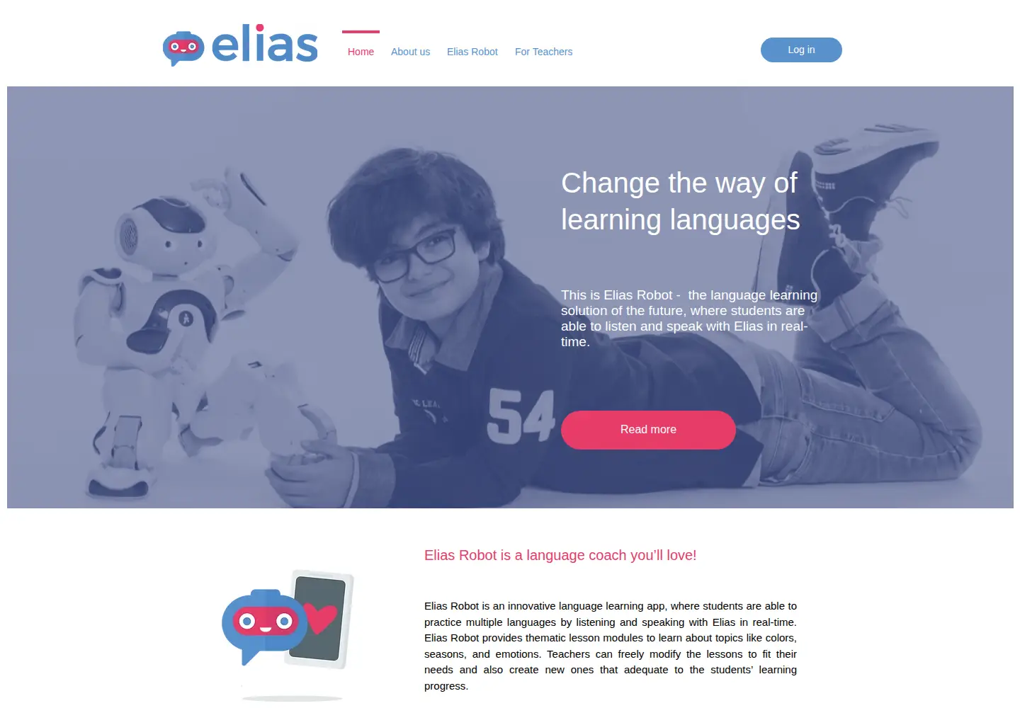 Screenshot of eliasrobot.com