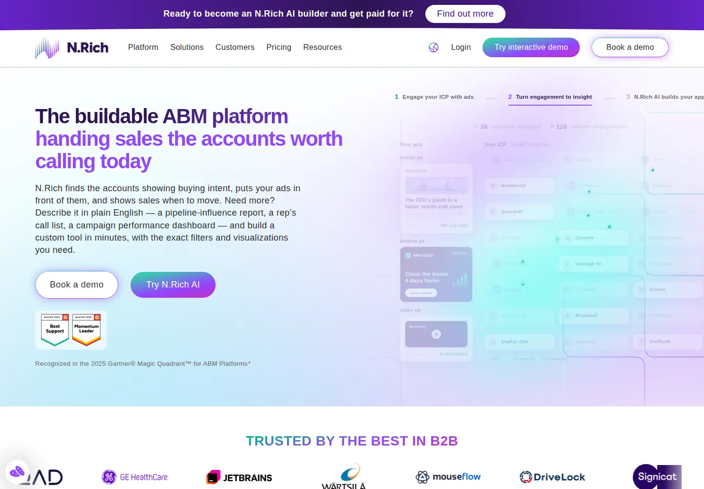Screenshot of nrich.io