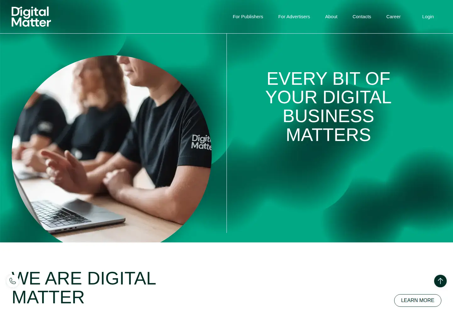 Screenshot of digitalmatter.ai