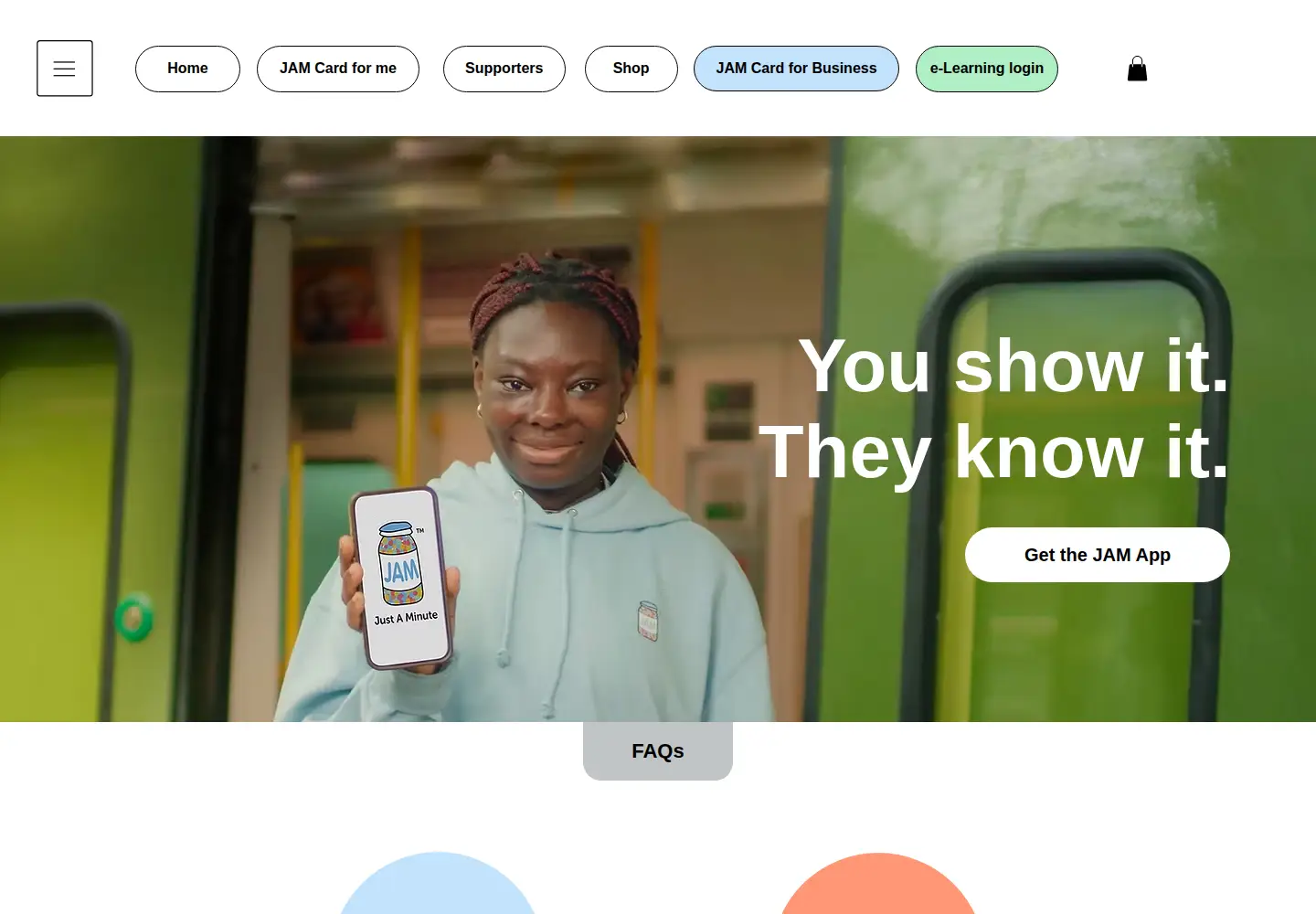 Screenshot of jamcard.org