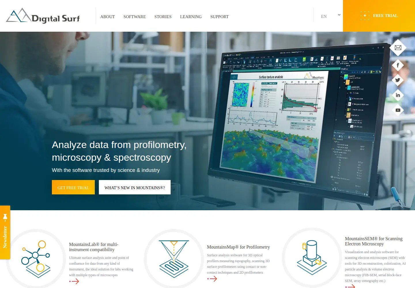 Screenshot of digitalsurf.com