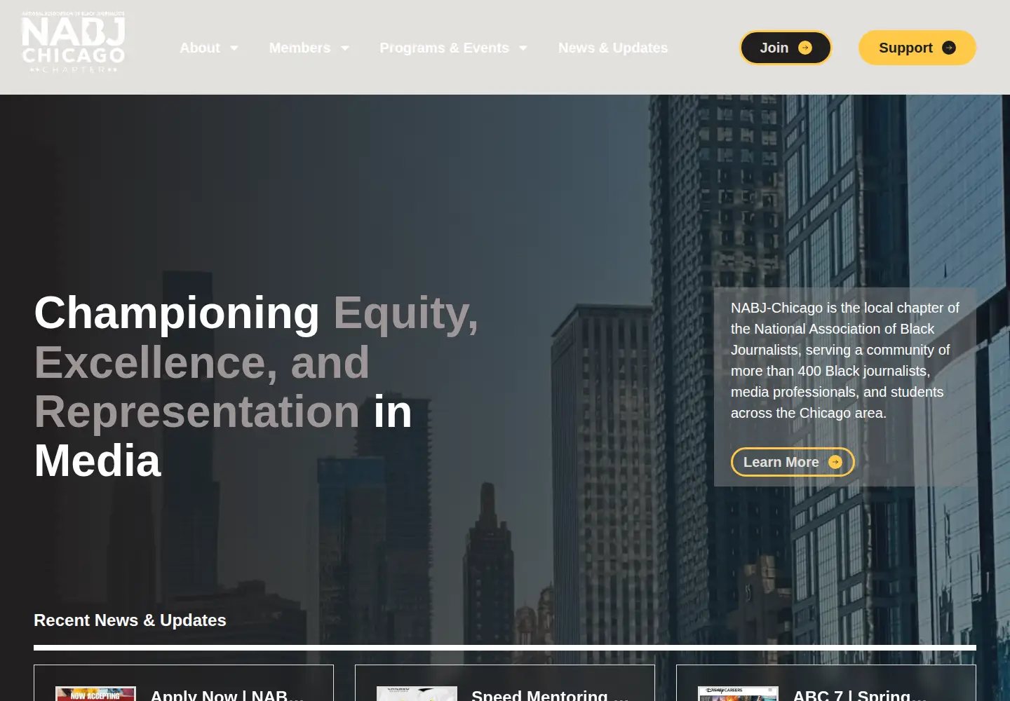 Screenshot of nabjchicago.org