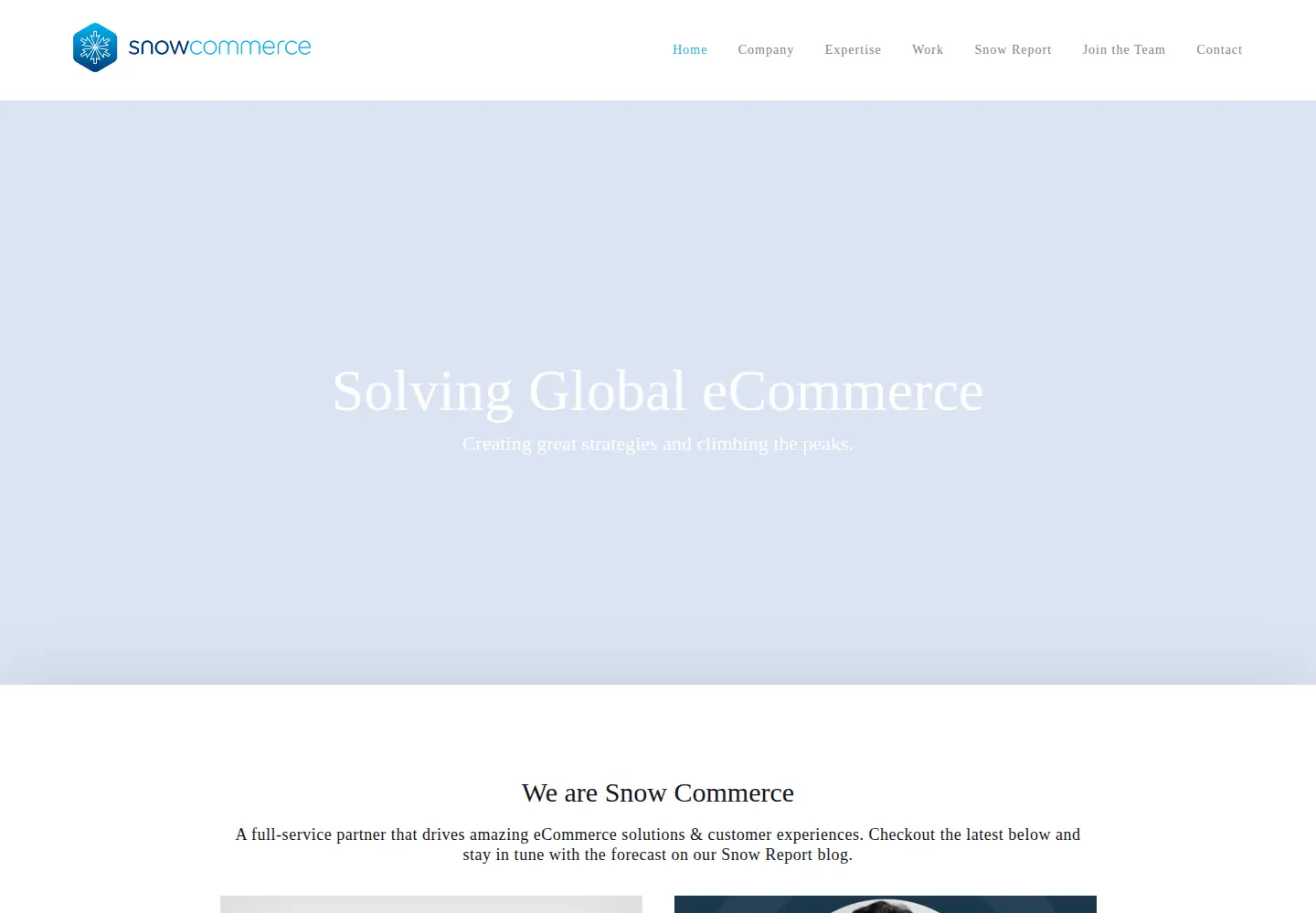 Screenshot of snowcommerce.com