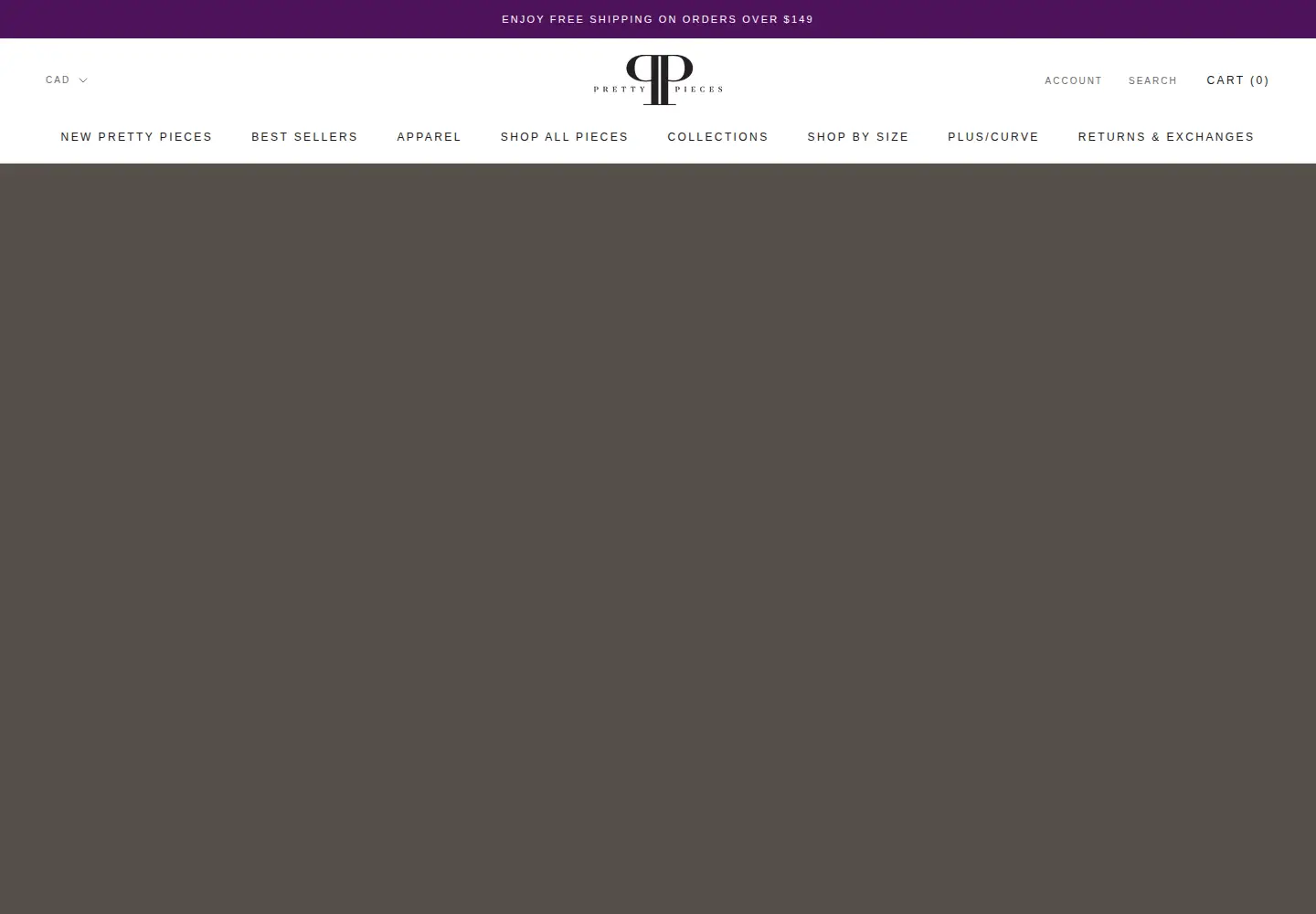 Screenshot of shopprettypieces.com