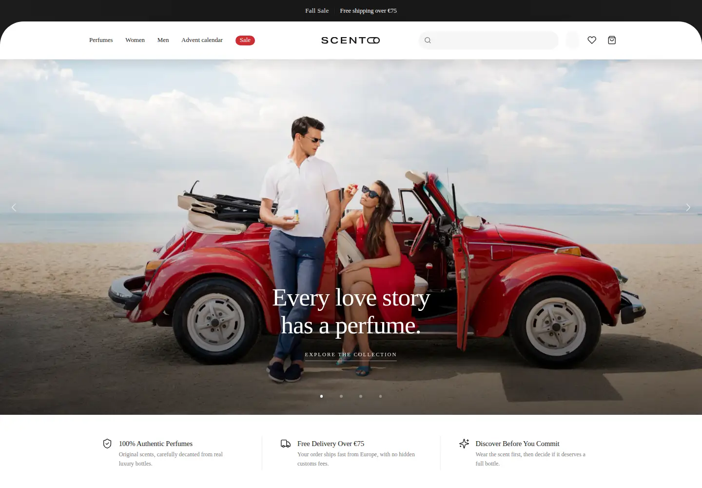 Screenshot of scento.com