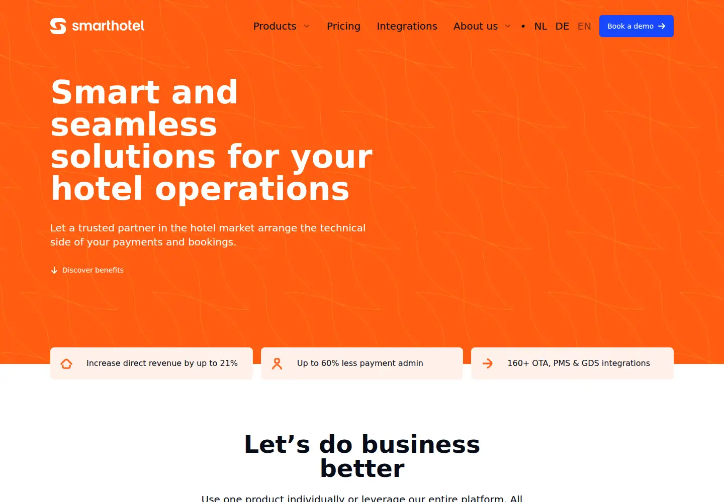 Screenshot of smarthotel.nl