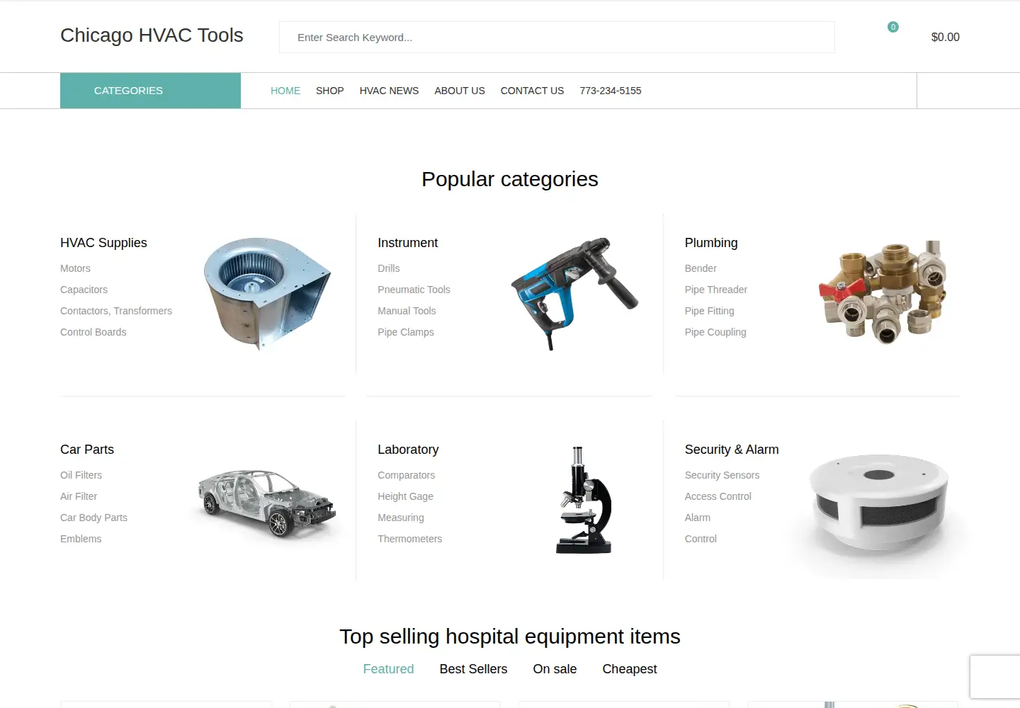 Screenshot of chicago-hvac.com