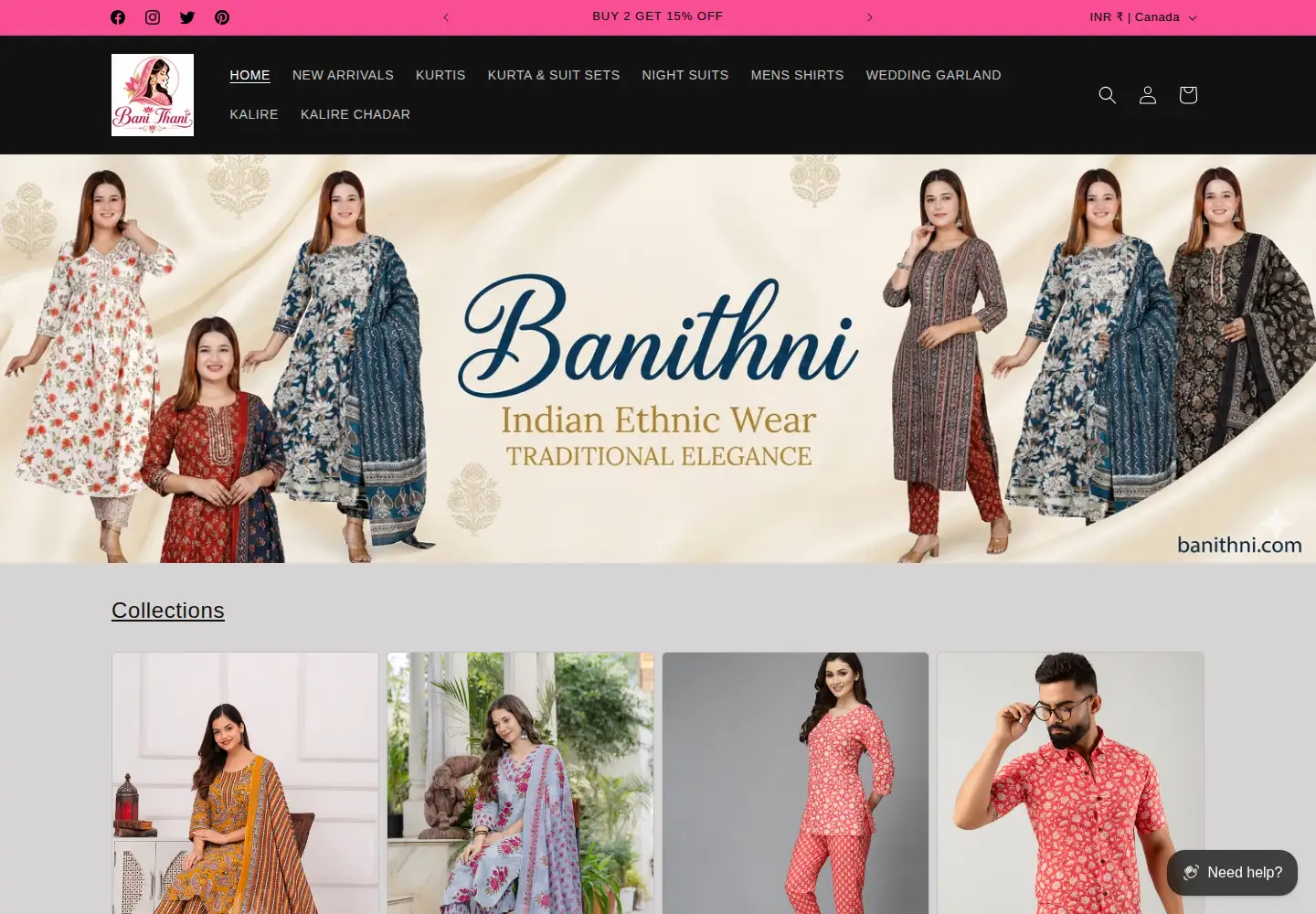 Screenshot of banithni.com