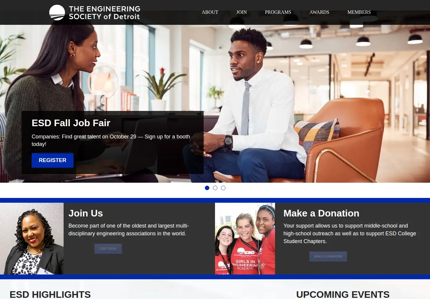 Screenshot of esd.org