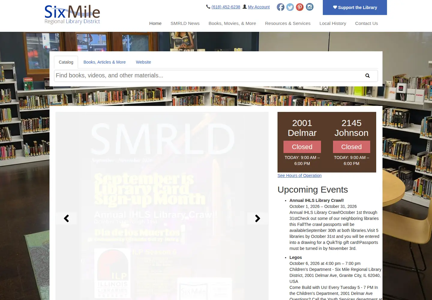 Screenshot of smrld.org