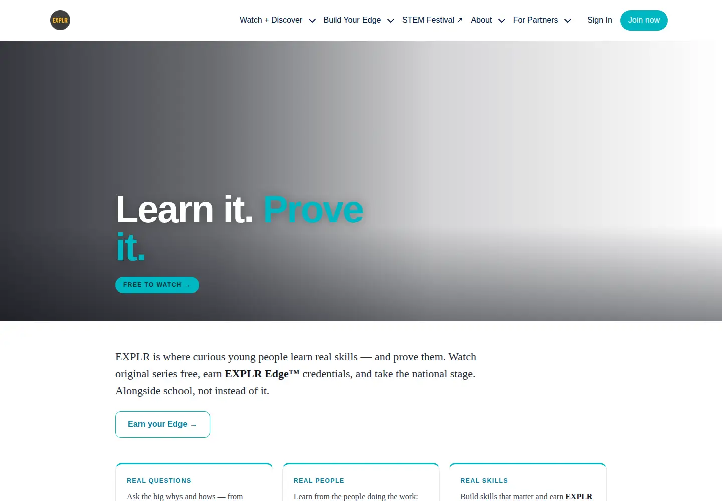 Screenshot of explr.com