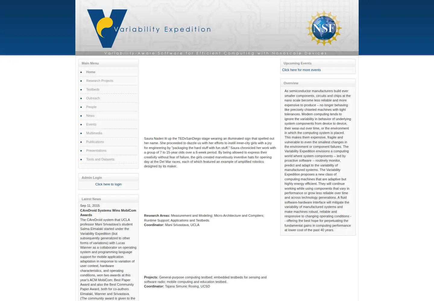 Screenshot of variability.org