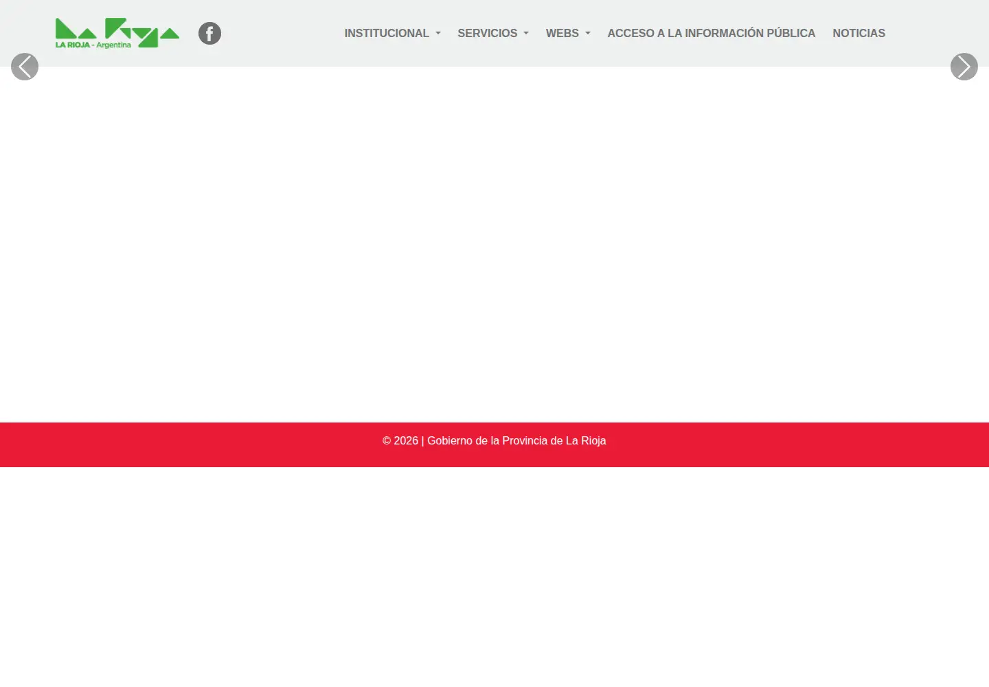 Screenshot of larioja.gob.ar