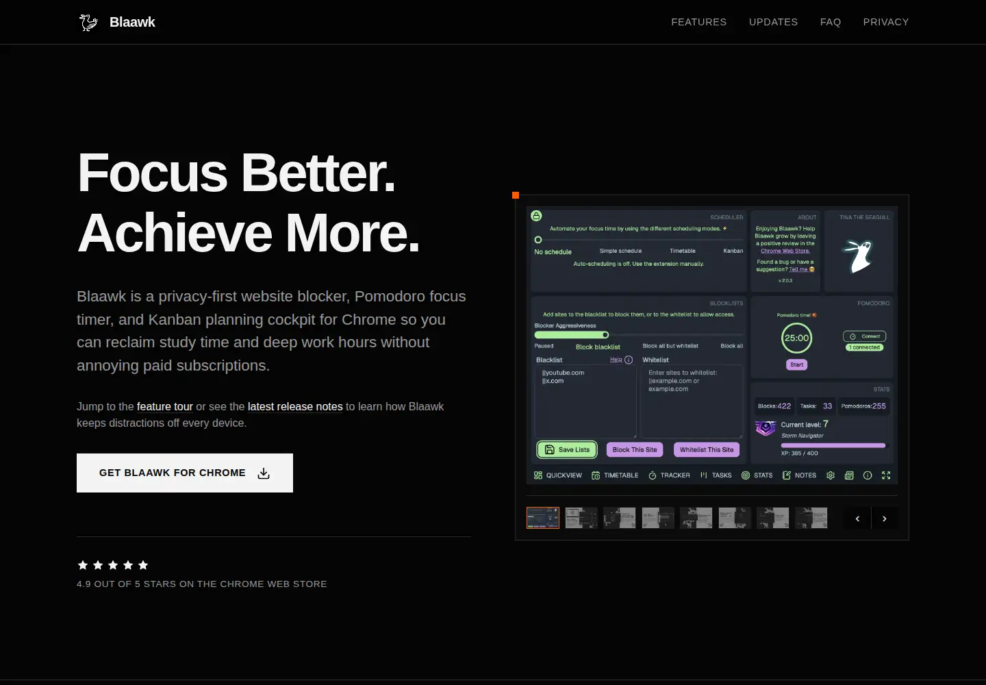 Screenshot of blaawk.com