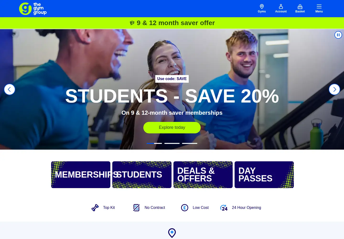 Screenshot of thegymgroup.com
