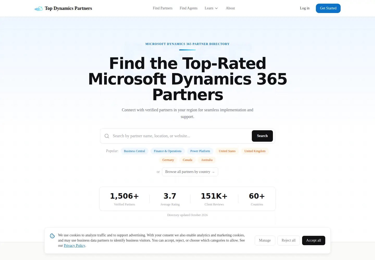 Screenshot of topdynamicspartners.com