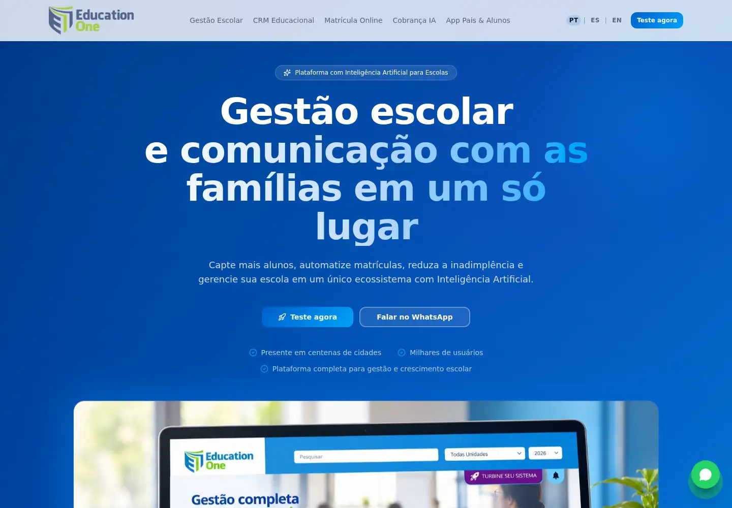 Screenshot of education1.com.br