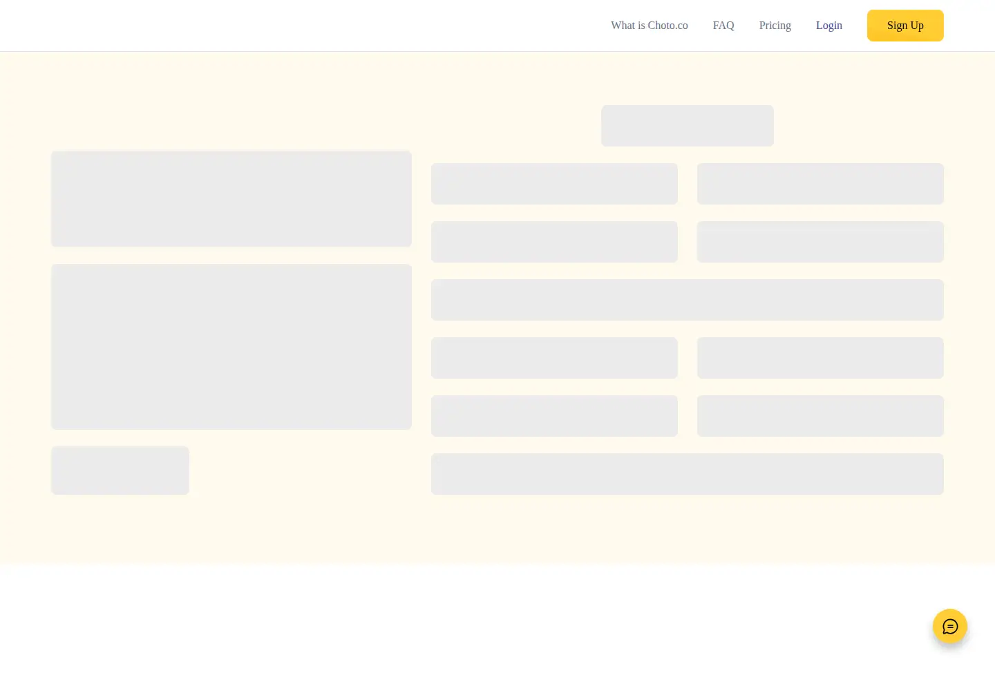 Captured homepage of choto.co in the current scan