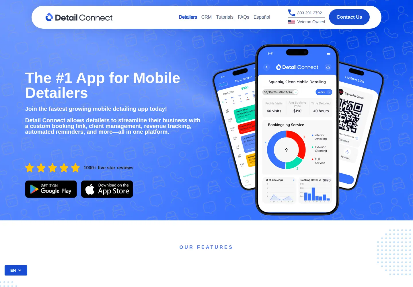 Screenshot of detailconnect.app