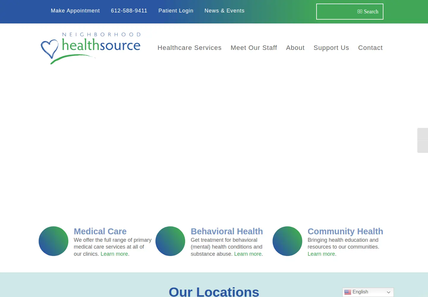 Screenshot of neighborhoodhealthsource.org