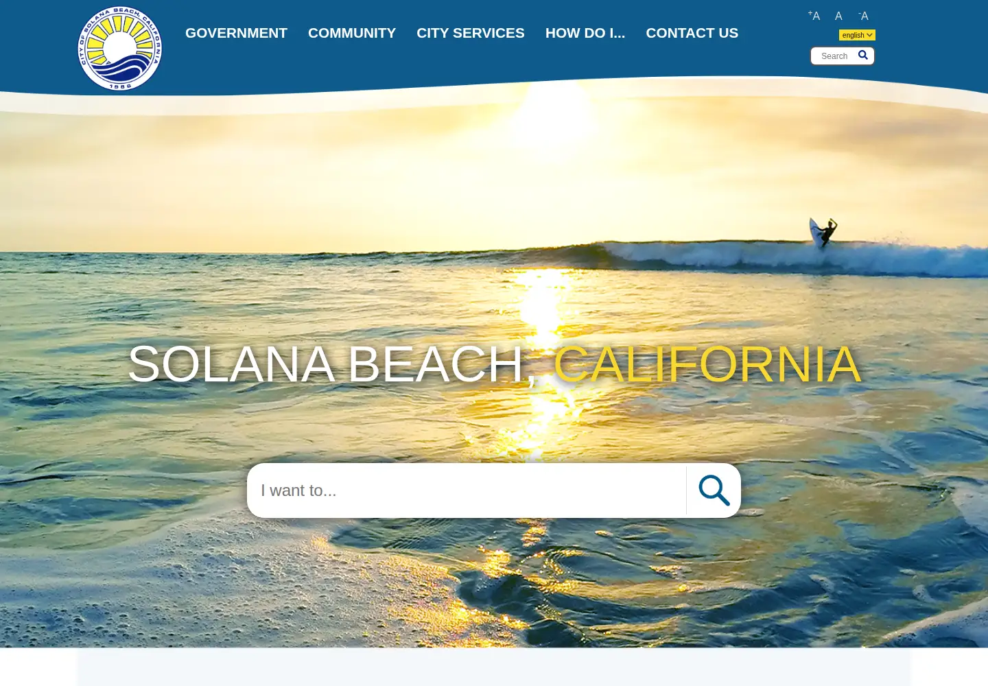 Captured homepage of cityofsolanabeach.org in the current scan